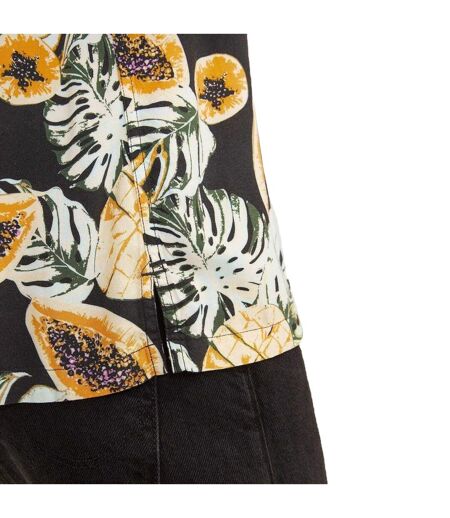Mens Tampa Papaya Regular Short-sleeved Shirt Black Jack And Jones