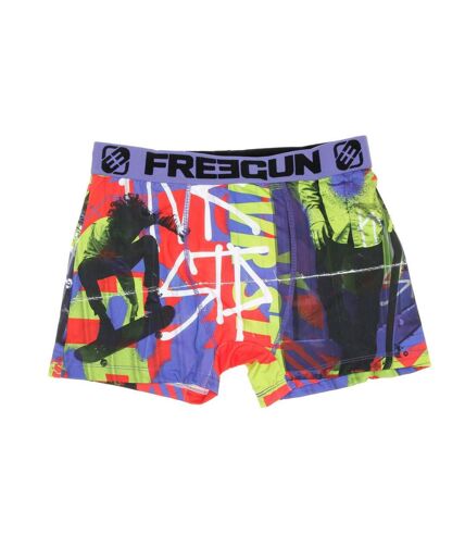 Boxer Violet/Vert Homme Freegun Skate - XXL