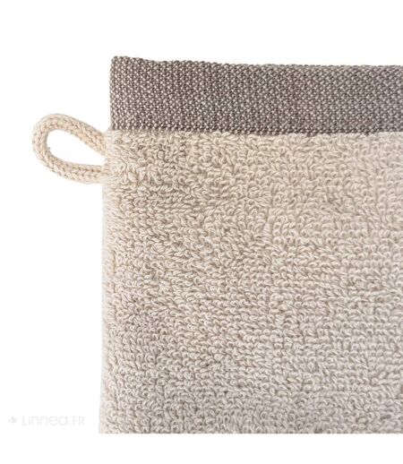 Gant de toilette absorbant coton FEUILLE