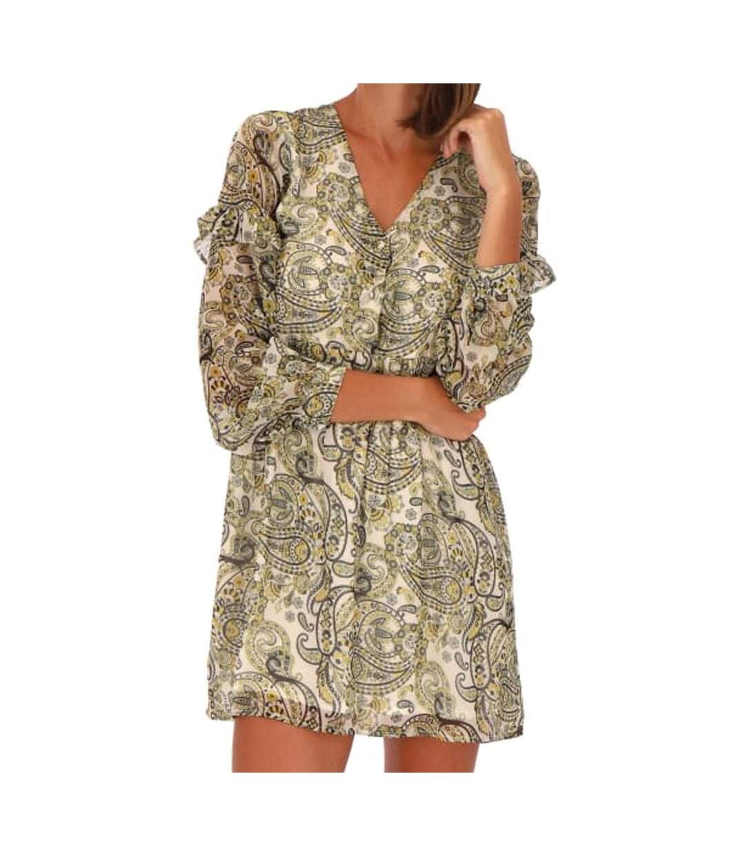 Robe Jaune Paisley Femme Les Tropéziennes Liche - L