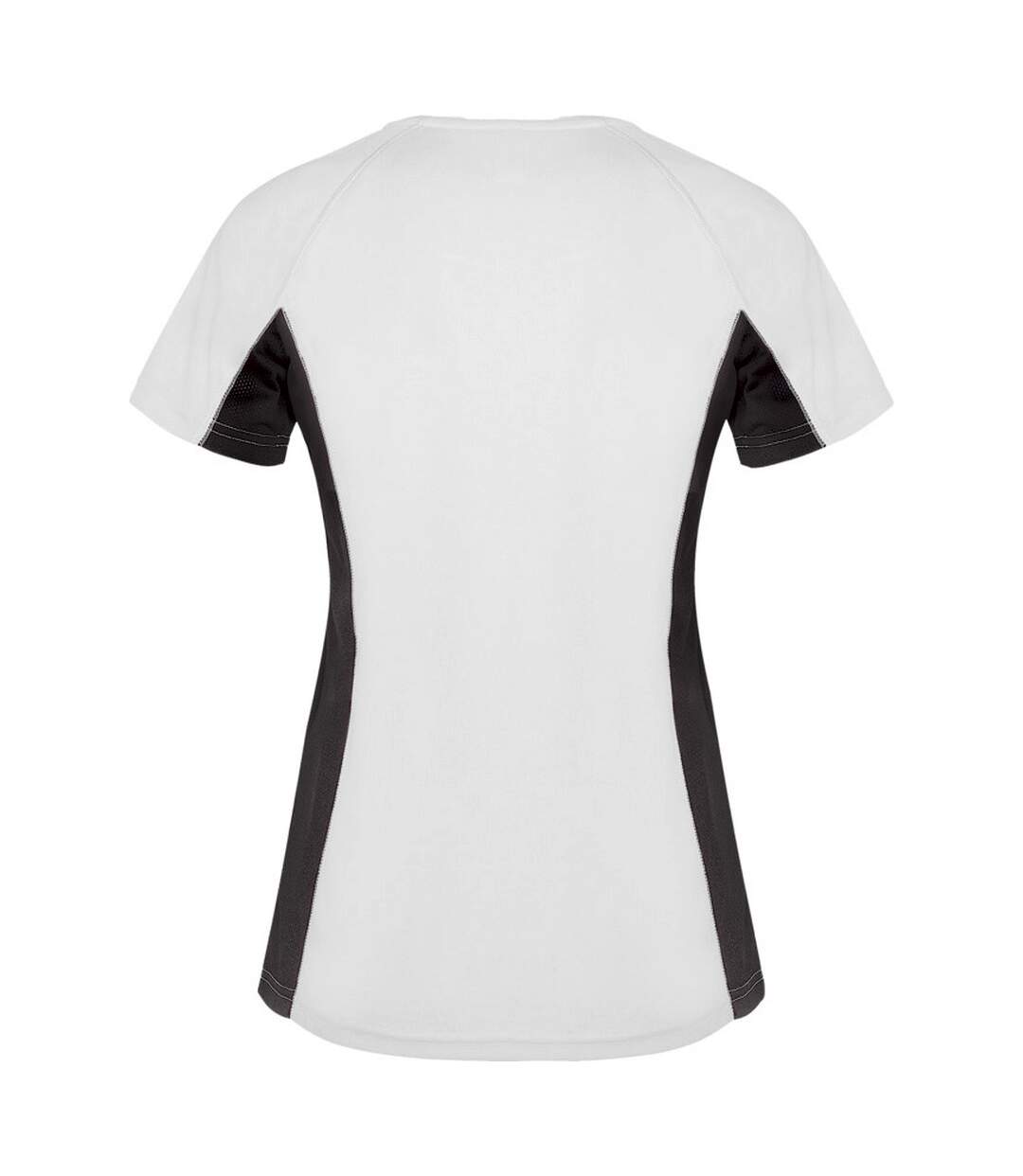 T-shirt shanghai femme blanc / anthracite Roly