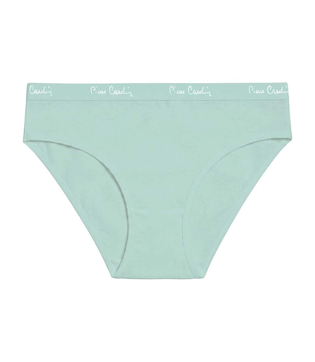 Lot de 3 slips femme  en coton uni et imprimé ceinture fine 2cm Pck12 Pierre Cardin-4