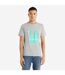 Mens layered box logo t-shirt grey marl Umbro-1