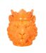 Statue & Porte Plante Lion 35cm Orange-1