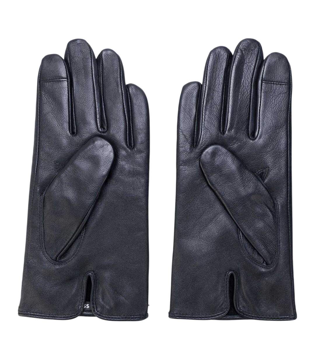 Mens Gioli Lambs Leather Gloves Dark Blue Boss-2