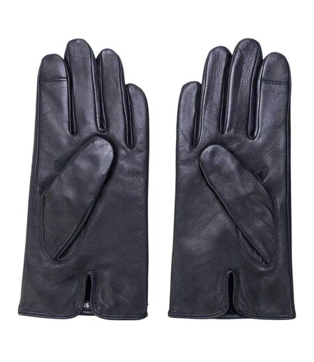 Mens Gioli Lambs Leather Gloves Dark Blue Boss