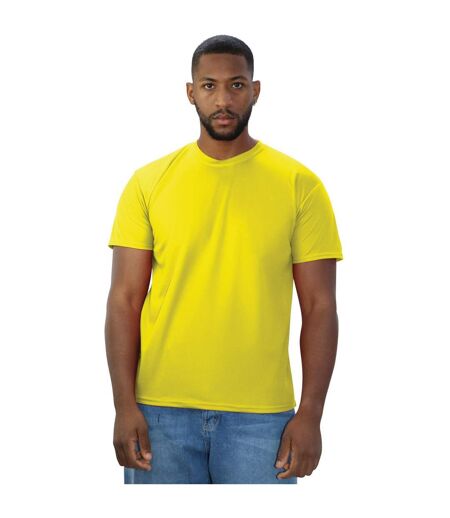 T-shirt original tech adulte jaune vif Casual Classics