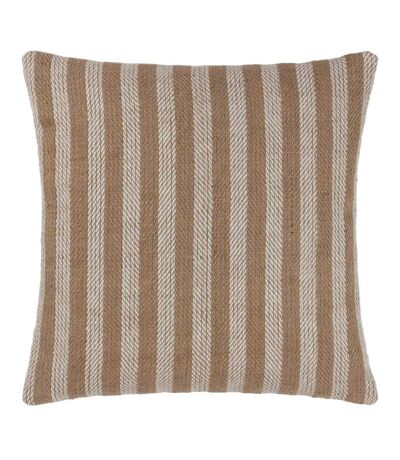 Strata woven stripe cushion cover 45cm x 45cm natural Yard