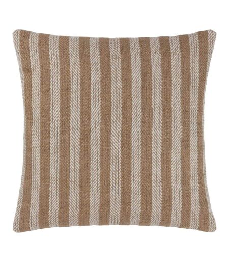 Strata woven stripe cushion cover 45cm x 45cm natural Yard