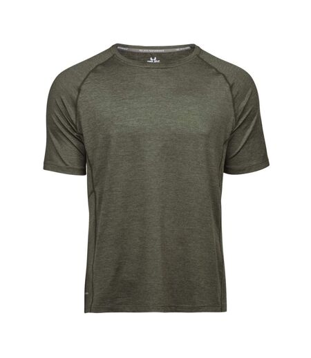 T-shirt À Manches Courtes Homme Olive Chiné Tee Jays