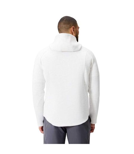 Mens Everest Regular Raglan Full Zip Hoodie White Marl Canterbury