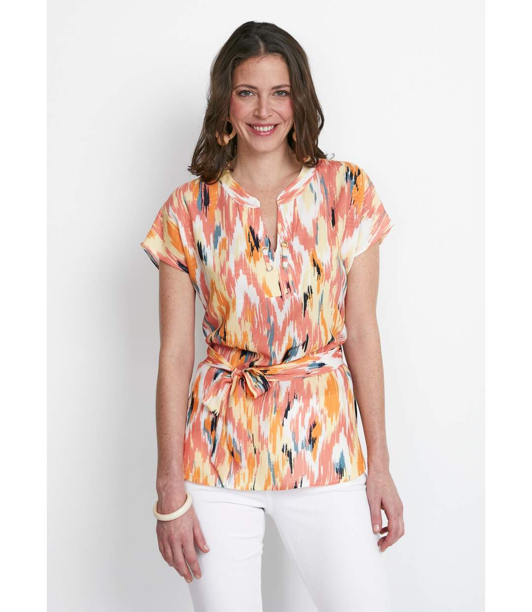 Tunique longue manches kimono-1