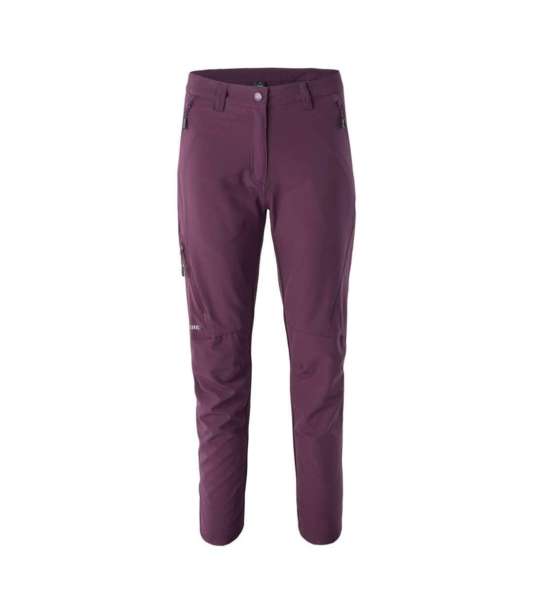 Pantalon de randonnée cecilia femme violet foncé Elbrus-1