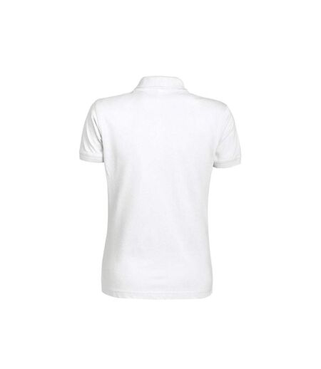 Womens/ladies Surf Pro Polo Shirt White Printer