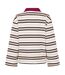 Haut De Rugby Motif/style Rayures Horizontales Femme Marron 4th & Reckless-2