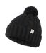 Bonnet À Pompon Motif/style Maille Torsadée Adulte Noir SoulCal-2
