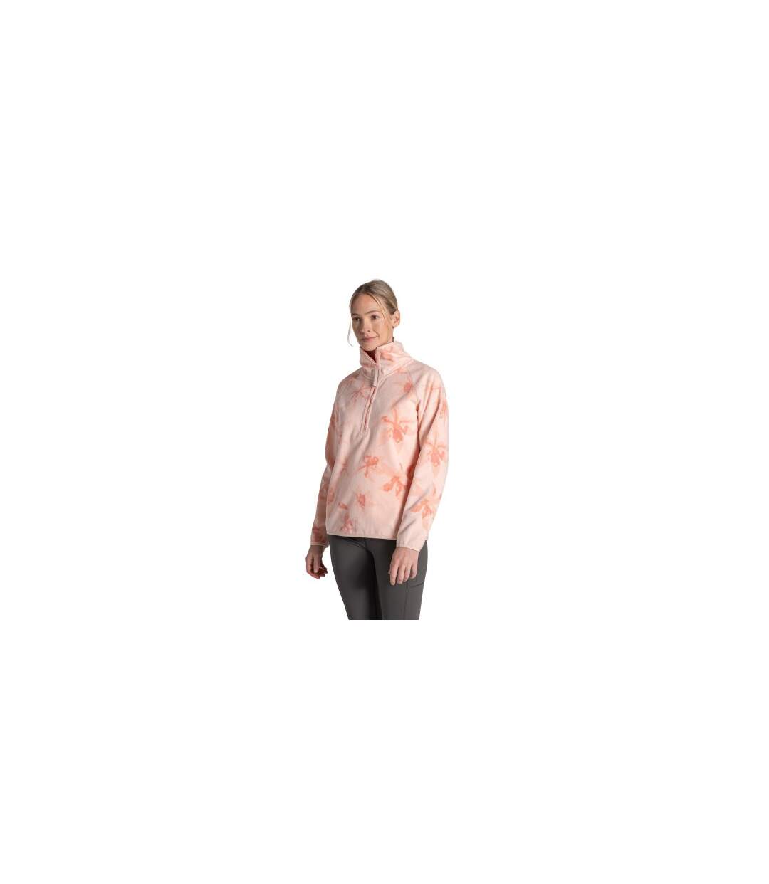 Haut Polaire Motif/style National Trust Reedmace Femme Beige Craghoppers-1
