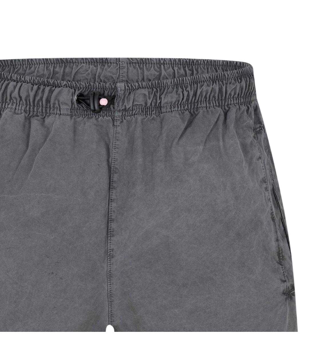 Mens Fleece Relaxed Fit Shorts Gull Grey Humanrace-3