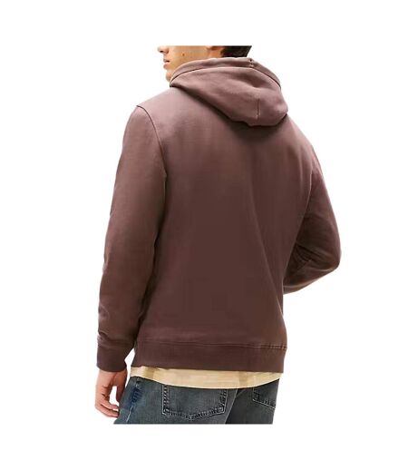 Sweat marron homme tommy hilfiger tjm reg linear