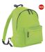 Lot de 2  Sac à dos junior 14 litres taille unique vert citron/graphite Bagbase-1