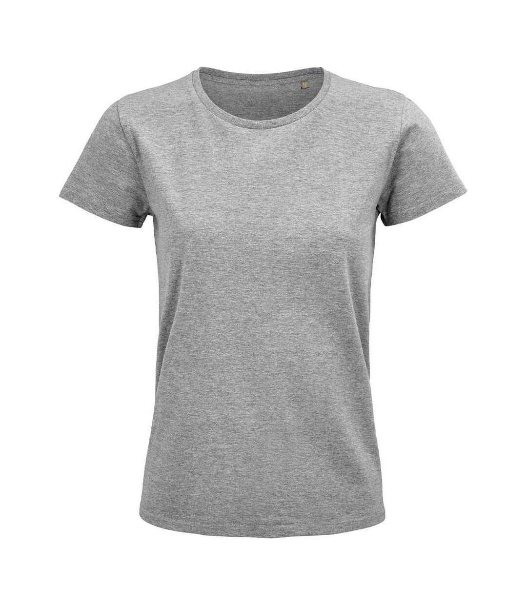 T-shirt pioneer femme gris chiné SOLS