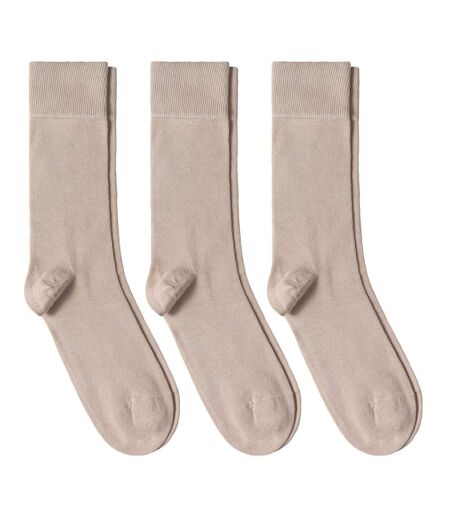 Chaussettes jersey unies – Lot 3 paires  - Fabriqué en UE