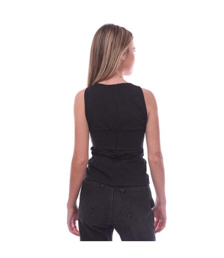Womens/ladies mini monogram sleeveless top black Ambush