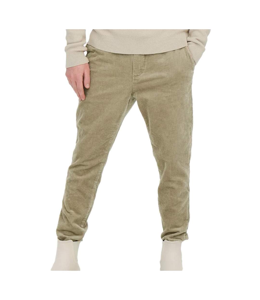 Pantalon Fluide Beige Homme Only & Sons Linus - XS-1