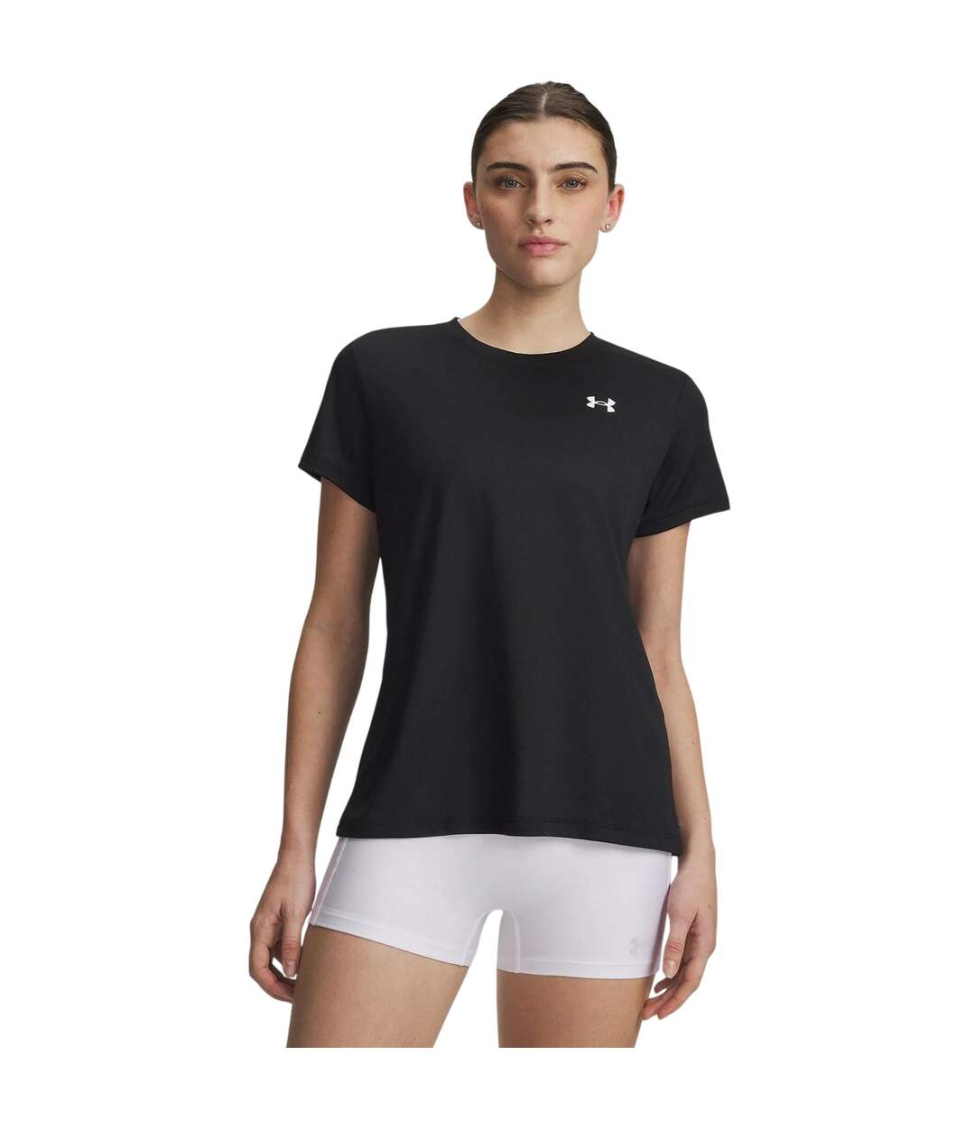 T-shirt Tech Femme Noir Blanc Under Armour-4