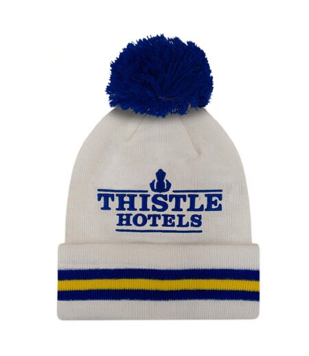 Unisex Adult Leeds Bobble Hat White Fan Originals
