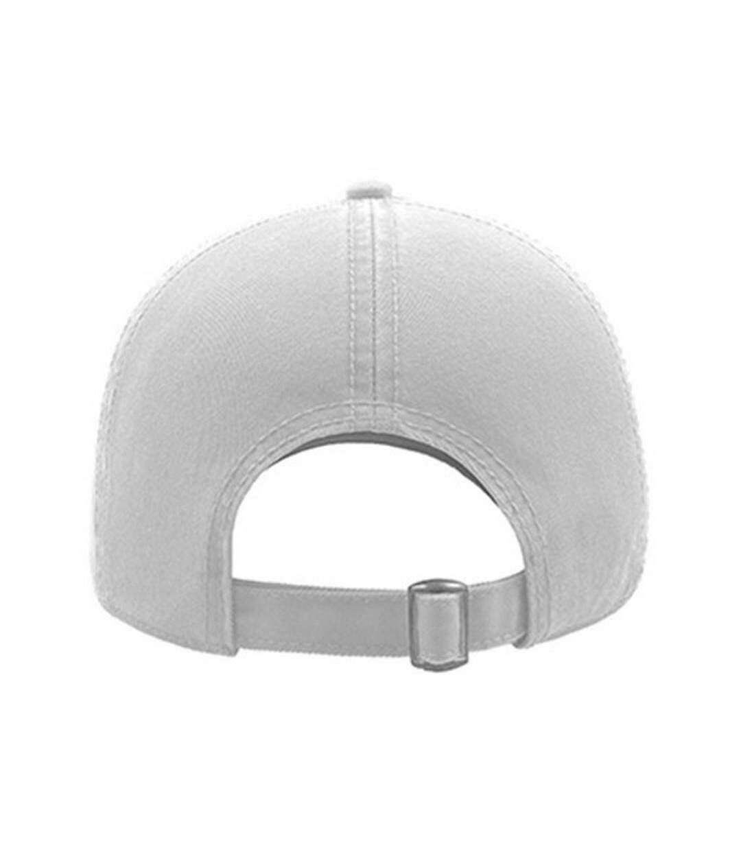 Casquette 6 Panneaux Action Mixte Blanc Atlantis-2