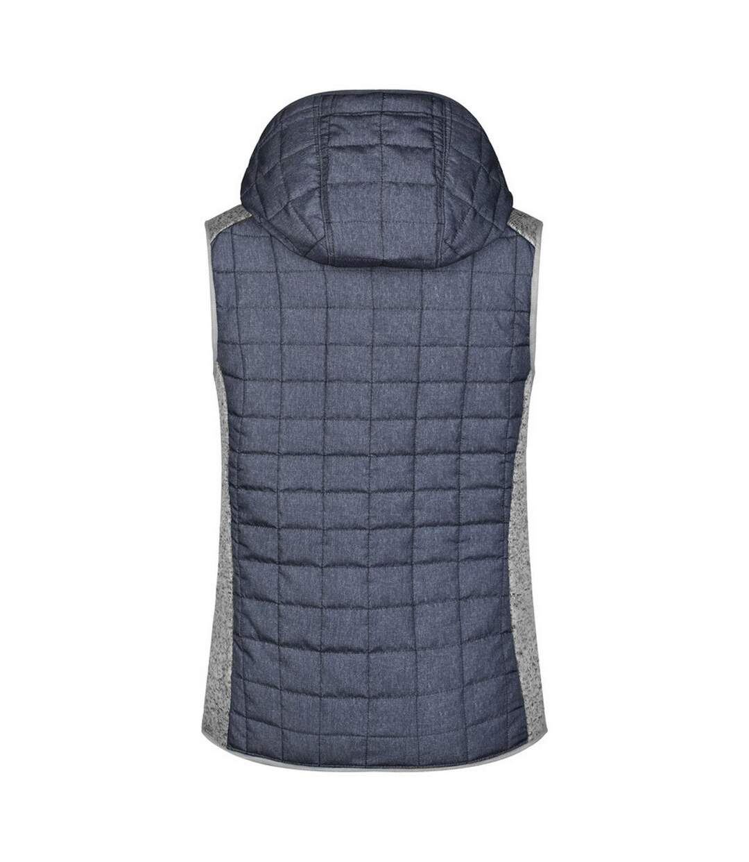 Veste Hybride Femme Gris Clair Chiné Anthracite James And Nicholson-2