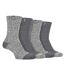 Lot de 4 chaussettes en tricot de laine pour femme-3