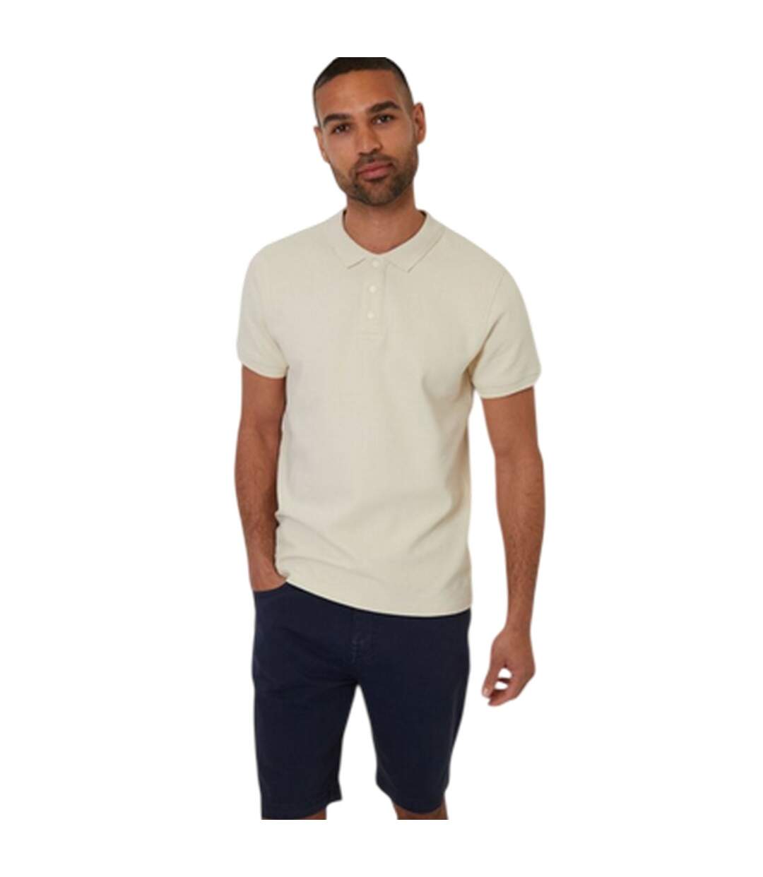 Polo Caswell Homme Beige Threadbare-2