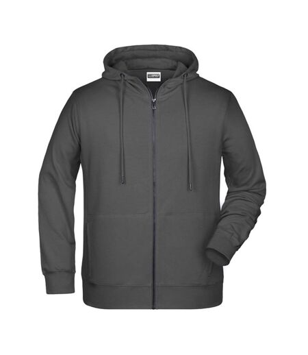 Veste À Capuche Homme Graphite Uni James And Nicholson