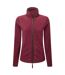 Veste polaire artisan femme bordeaux / marron Premier-1