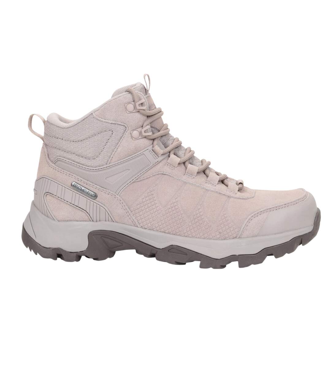 Womens/ladies Suede Waterproof Walking Boots Beige Mountain Warehouse-1