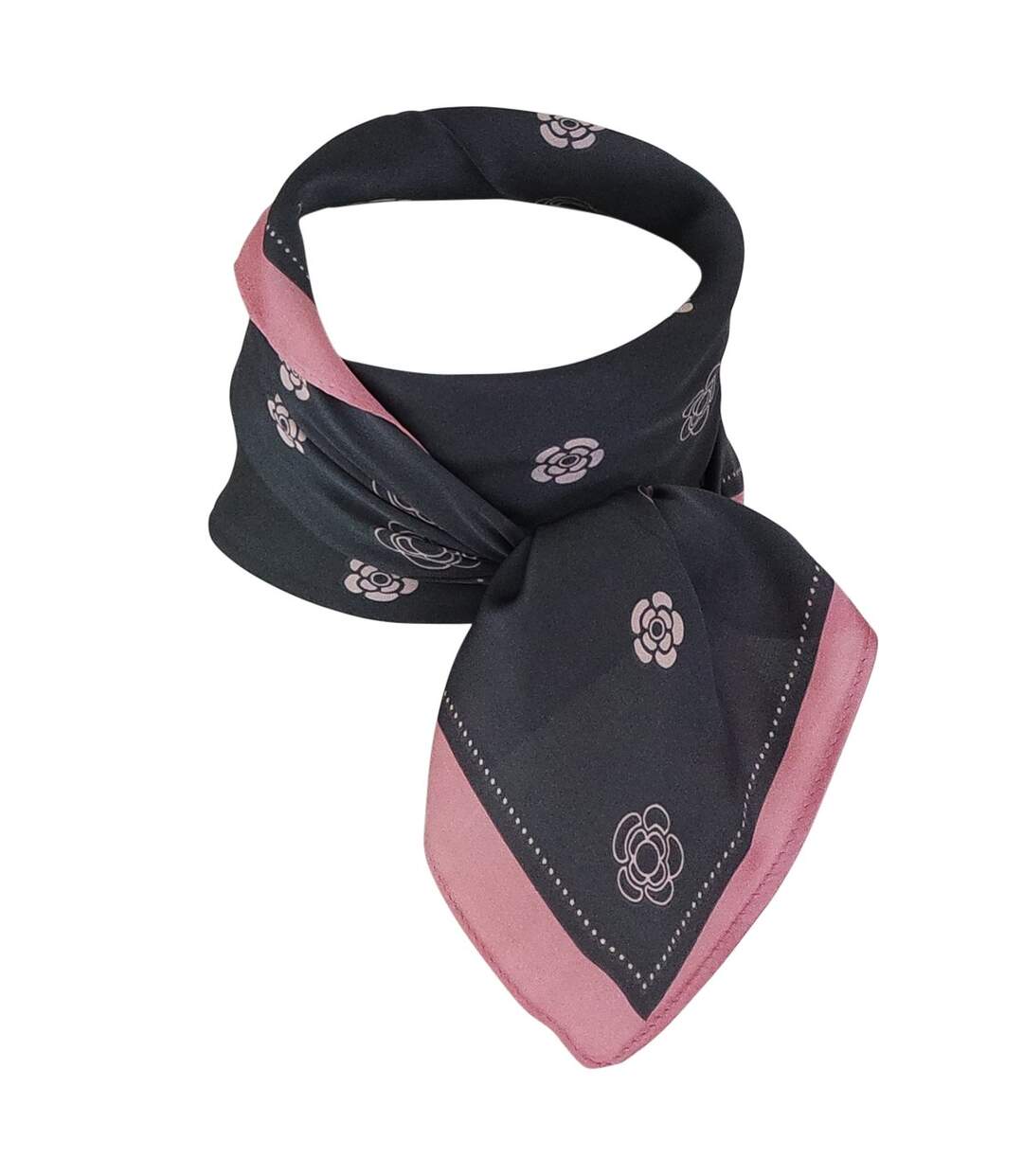 Foulard polysatin petites fleurs