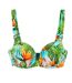 Haut de maillot de bain turquoise/vert femme grain de sable naia-1