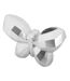 Vase Design en Résine Butterfly 22cm Argent-3