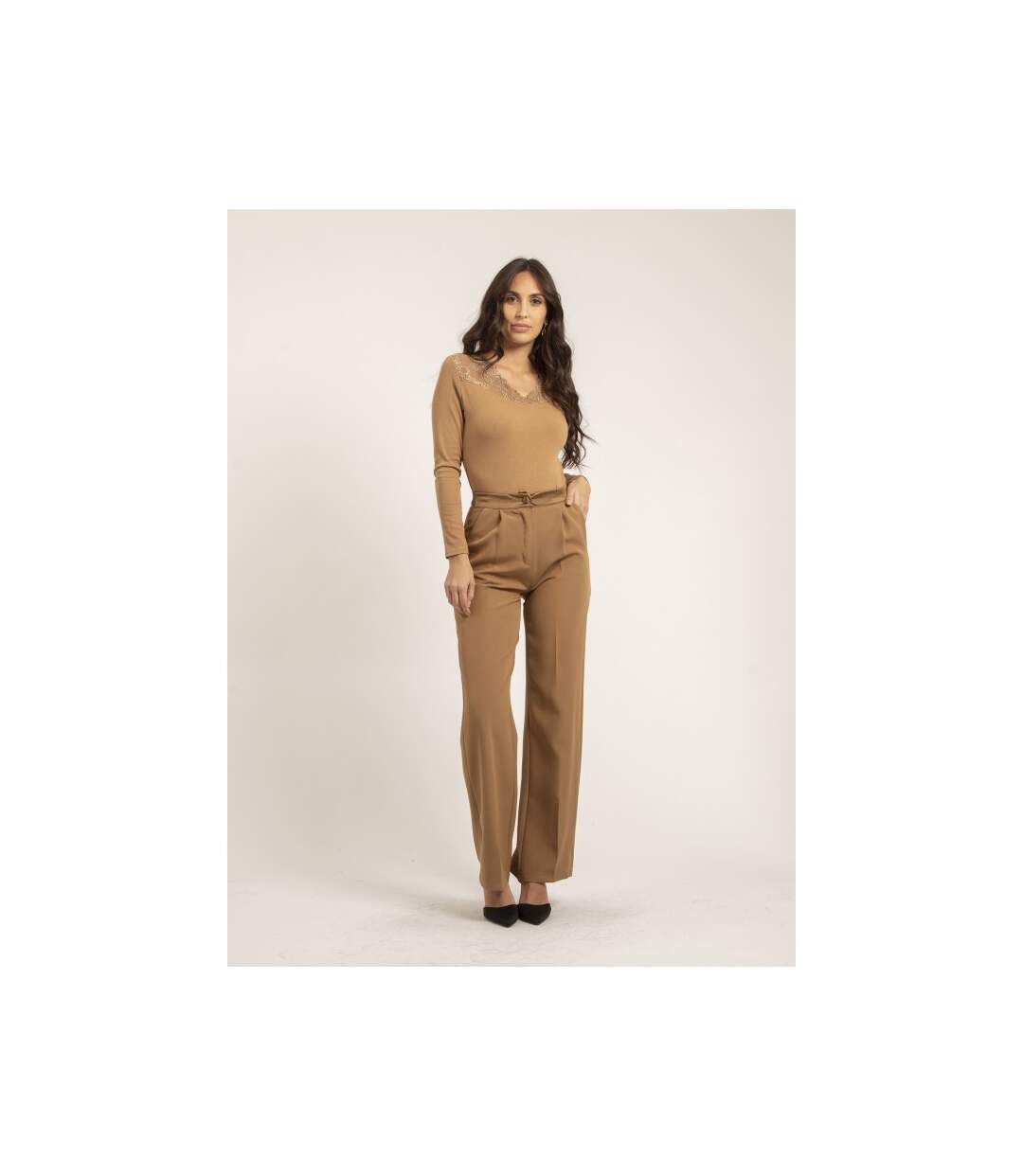 Pull fin col dentelle FALIA - Dona X Lisa-4