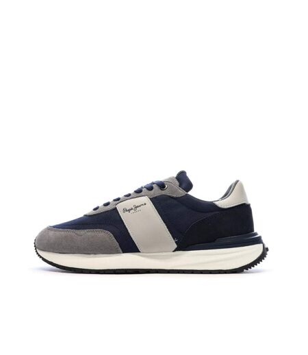 Baskets bleu homme pepe jeans buster supra