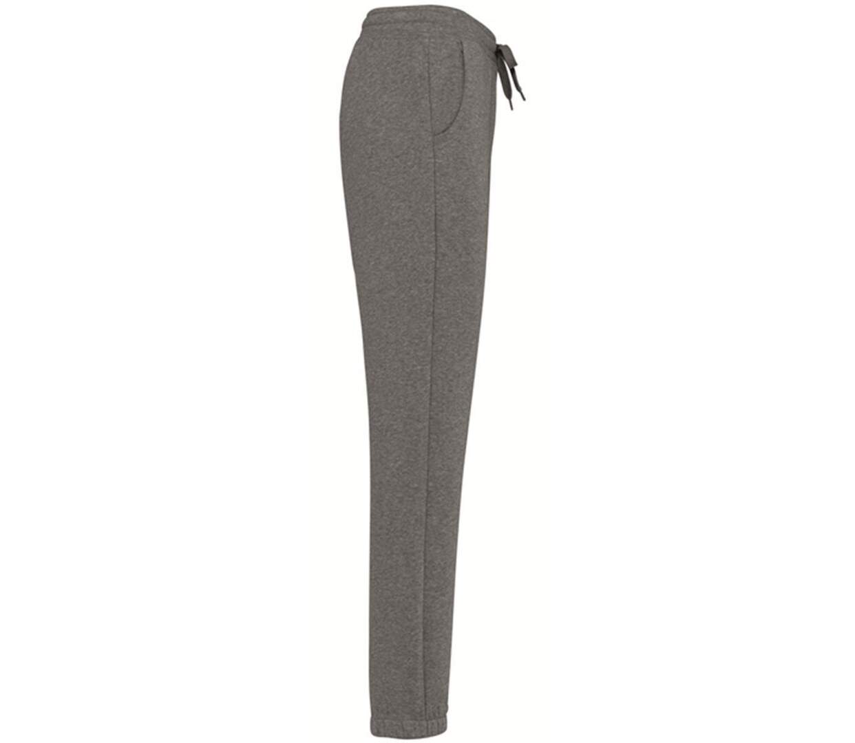 Pantalon jogging molleton - Femme - K7027 - gris chiné-2