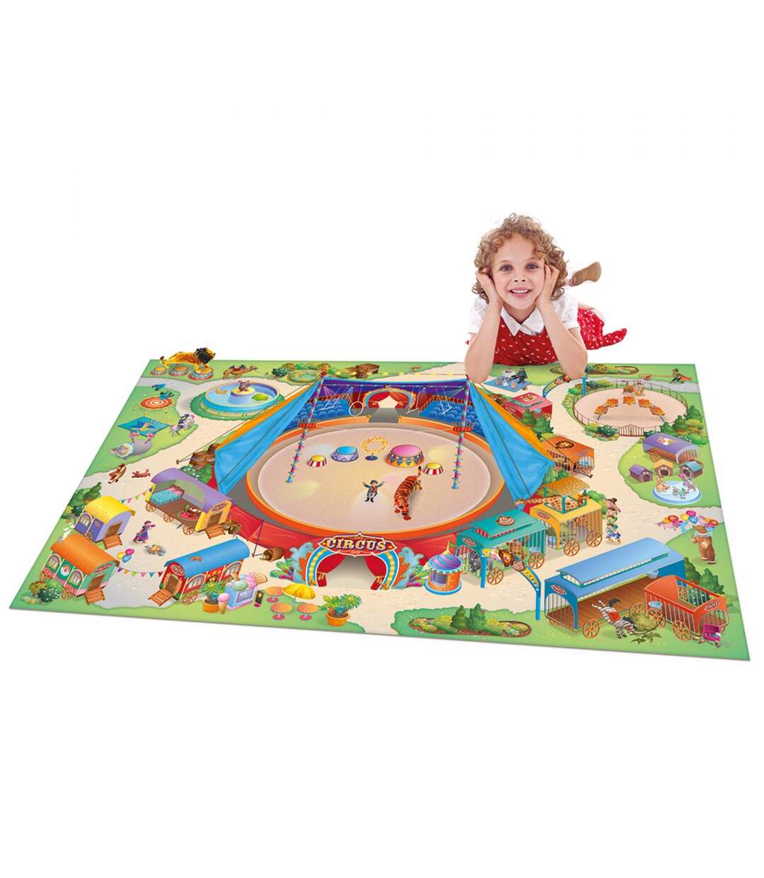 Tapis enfant tissé CIRQUE