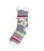 Ladies Soft Fluffy Lounge Socks | Warm Cosy Home Slipper Socks-2