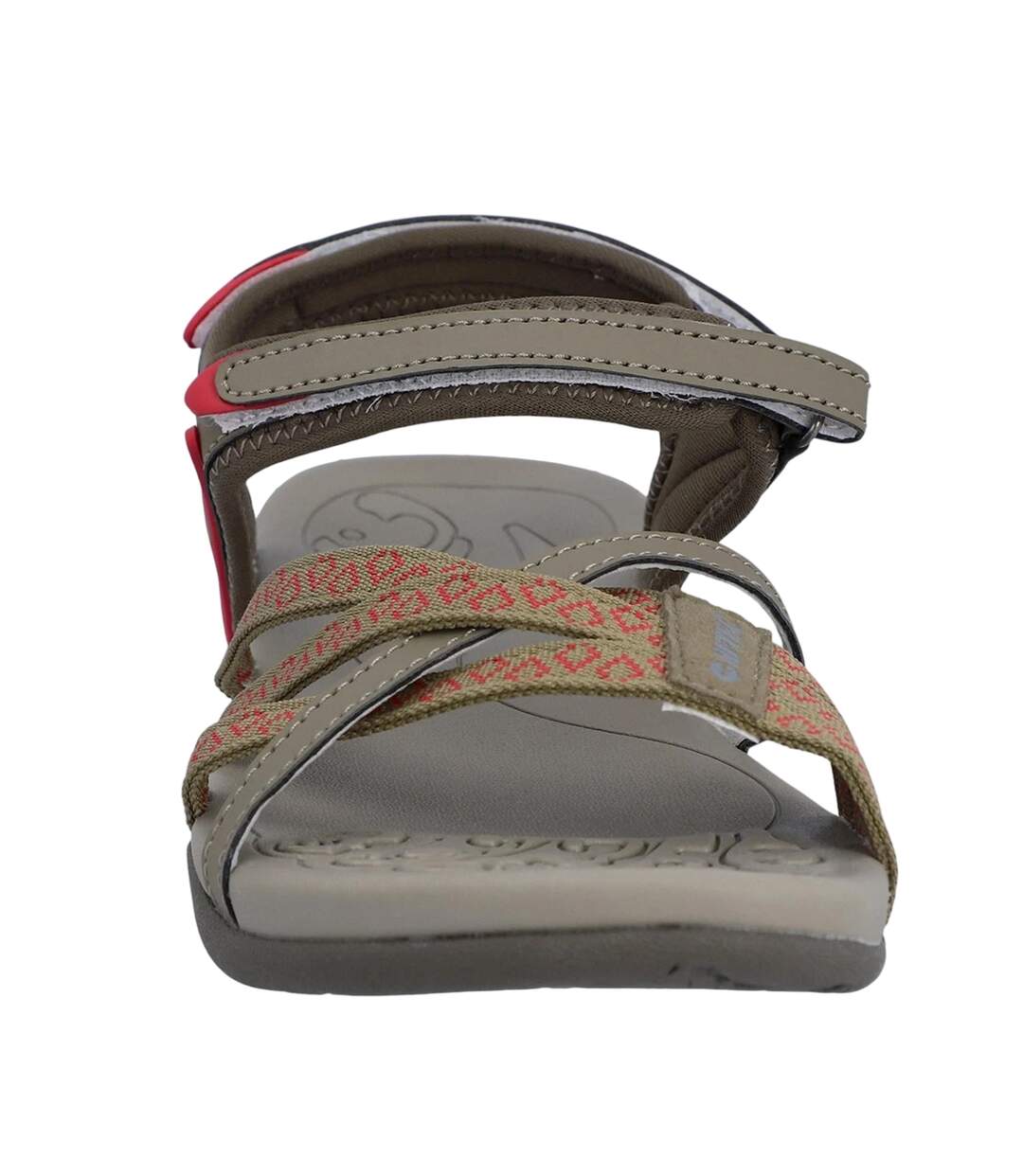 Sandales Savanna Femme Taupe Clair Kaki Coucher De Soleil Corail Hi-Tec-4