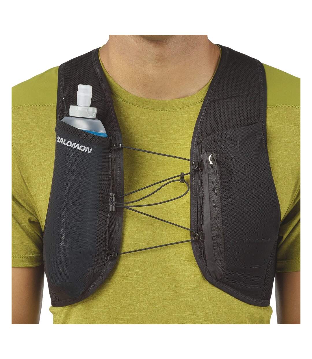 Unisex Adult Active Skin Running 4l Hydration Vest Xs Black Salomon-3