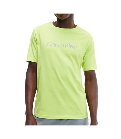 T-shirt Jaune Fluo Homme Calvin Klein Performance
