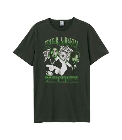 Amplified Mens Paid In Full Eric B. & Rakim T-Shirt (Charcoal)
