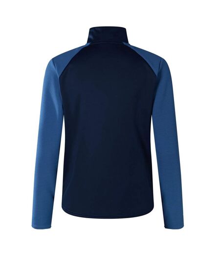 Womens/ladies Elite Quarter Zip Base Layer Top Navy True Navy Marl Canterbury
